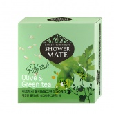 Мыло косметическое Оливки и зеленый чай 100г, Shower Mate