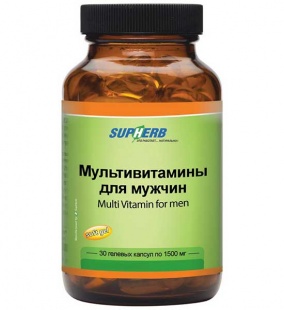 Мультивитамины для мужчин "SUPHERB", 30капсул